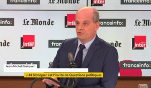 Jean-Michel Blanquer : "Je n'ai jamais réclamé la dissolution de l'Unef. Ils déclineront d'eux-mêmes d'options extrémistes prises de façon inadaptée"