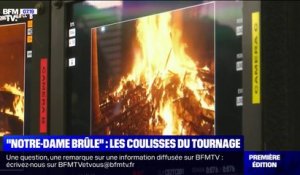 "Notre-Dame brûle": les images des coulisses du tournage