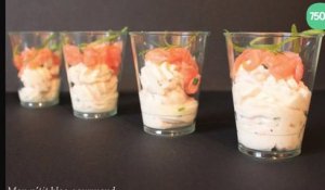 Verrine mascarpone saumon