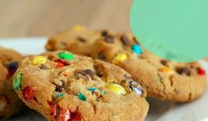 Cookies faciles aux m&m's