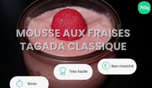 Mousse aux fraises Tagada classique