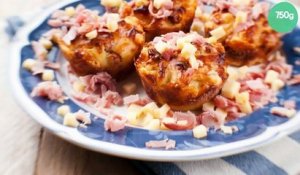Muffins jambon fromage