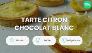 Tarte citron chocolat blanc
