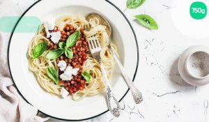 Spaghetti à la bolognaise végétarienne au Cookeo