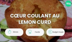 Cœur coulant au lemon curd