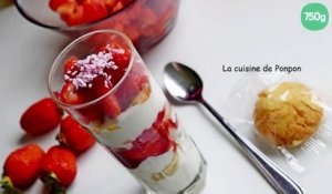 Verrine fraises et yaourt