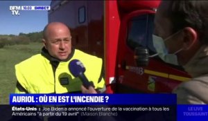 Incendie à Auriol: selon le responsable des pompiers, "le feu est fixé"