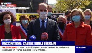 Jean Castex annonce que le nombre de personnes vaccinées en France dépasse les 10 millions