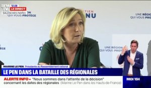 Indécision sur les dates des Régionales: selon Marine Le Pen, "il y a un mépris pour les élus locaux et les militants"