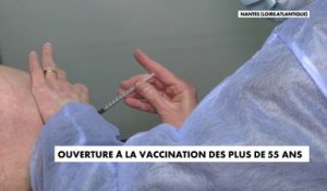 Ouverture à la vaccination des plus de 55 ans