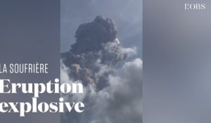 L'éruption du volcan la Soufrière à Saint-Vincent et les Grenadines en vidéo
