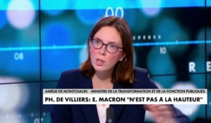 Amélie de Montchalin : «Philippe de Villiers s’est engagé dans un spectacle médiatico-politique qui est objectivement bien moins réussi que les sons et lumières qu’il fait au Puy du Fou»