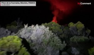 Réunion : spectacle captivant, sur les pentes du Piton de la Fournaise