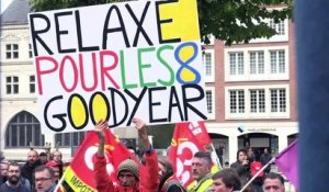 Manifestation à Amiens pour le procès des ex-Goodyear