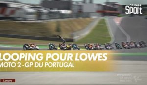 Chute spectaculaire de Sam Lowes