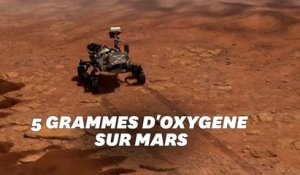 Perseverance, le rover de la Nasa a fabriqué de l'oxygène sur Mars