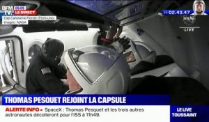 Thomas Pesquet rejoint la capsule Crew Dragon