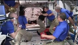 Les quatre astronautes de SpaceX, dont Thomas Pesquet, à bord de l'ISS