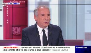 Rouvrir les écoles ? François Bayrou soutient "l'orientation du gouvernement"