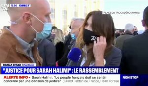 "Mon mari est là à travers moi": Carla Bruni témoigne lors du rassemblement en hommage à Sarah Halimi à Paris