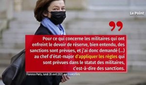 Tribune de militaires : Florence Parly exige des sanctions