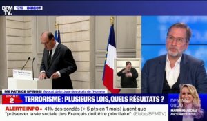 Loi antiterroriste: pour Me Spinosi, avocat de la Ligue des droits de l'Homme, il y a "un glissement sécuritaire évident à des fins politiques"