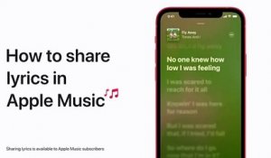 Comment partager des paroles sur Apple Music avec un iPhone, iPad, et iPod touch — Apple Support