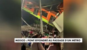 Mexico : pont effondré au passage d'un métro