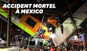 À Mexico un pont s'effondre au passage du métro, au moins 13 morts