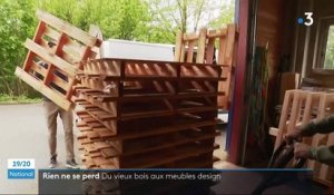 Annecy : du vieux bois recyclé et transformé en meubles design