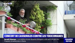 Concert de casseroles dans le XIXe arrondissement de Paris contre les toxicomanes
