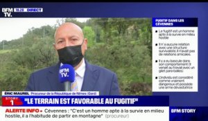 Eric Maurel, procureur de la République de Nîmes: "Le terrain est favorable à un fugitif"