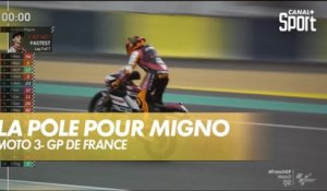 La magnifique pôle position de Andrea Migno - Moto 3 - GP de France