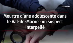 Meurtre d’une adolescente dans le Val-de-Marne : un suspect interpellé