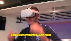 À Troyes, Gauthier Gallon, sacré meilleur gardien de Ligue 2, s’entraîne avec des lunettes de réalité virtuelle