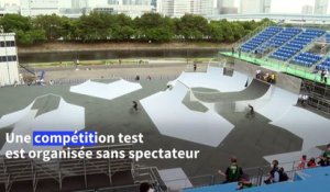 Japon: compétition test de BMX en vue des JO