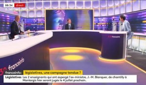 Entartage de Jean-Michel Blanquer et jet d'œuf sur Marine Le Pen : "Le respect est entamé", estime Olivier Becht, président du groupe Agir Ensemble