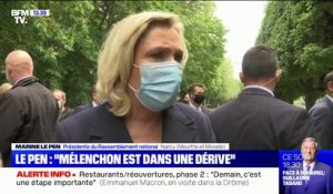 Marine Le Pen: "Jean-Luc Mélenchon est dans une dérive"