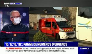 Patrick Hertgen (Fédération nationale des sapeurs-pompiers): "Les téléphones fixes du réseau téléphonique commuté fonctionnent" pour appeler les secours