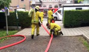 Incendie dans un coffret électrique du conservatoire de Jambes ( Namur )