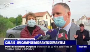 "Nous sommes en train d'évacuer": le préfet du Pas-de-Calais évoque le démantèlement d'un camp de migrants à Calais