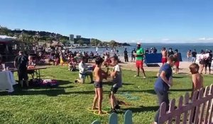 La plage de Ferrieres fait le plein avant la fête du Sdj