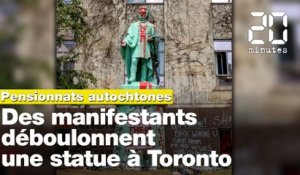 Une statue d'un architecte du système des pensionnats autochtones déboulonnée à Toronto