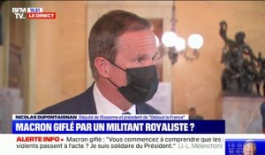 Macron giflé: "Cela montre à quel point la violence se substitue au bulletin de vote", estime Nicolas Dupont-Aignan