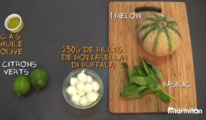 Recette : Melon mozzarella