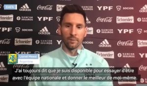 Argentine - Messi : "Nous sommes inquiets de la situation"