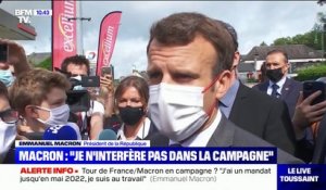 Emmanuel Macron: "Je n'interfère pas dans la campagne" des régionales