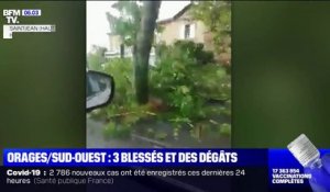 De violents orages se sont abattus sur le Sud-Ouest de la France