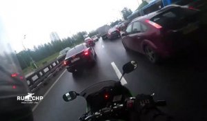 Pas simple la vie de motard dans les bouchons