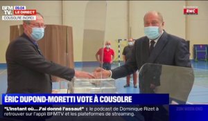 Élections régionales: Éric Dupond-Moretti vote à Cousolre, dans le Nord